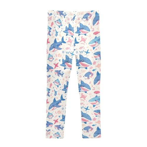 KLL Sharks Camouflage Toddler Girl Athletic Leggings Stretchy Full Length Lounge Pants Running2