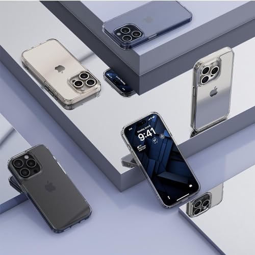 Image of ExpressB Back Cover for iPhone 15 Pro | Minimal Protect | Ultra Thin Anti Scratch Matte Finish Case for iPhone 15 Pro (Clear /Hard Back)