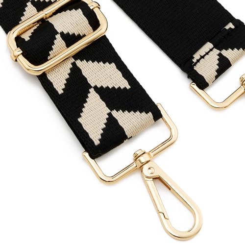 Image of ZOOEASS Wide Shoulder Strap Adjustable Replacement Belt Guitar Style Crossbody Bag Handbag Strap Multicolor Canvas Straps(Wide:1.5in)(Color39)