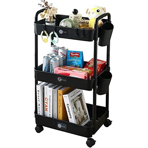KOADOA 3-Tier Rolling Storage Cart Cover