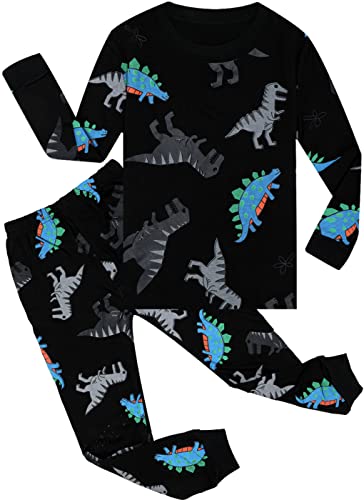 Boys Pajamas Set Long Toddler Pjs Little Kids Dinosaur Sleepwear