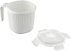CARE PROTECT Microwave Soup Mug With Lid, Microwave Bowl Soup Container, 0.7L, Ideal for Cooking or Heating Liquid Food, BPA Free, Dishwasher Safe, White