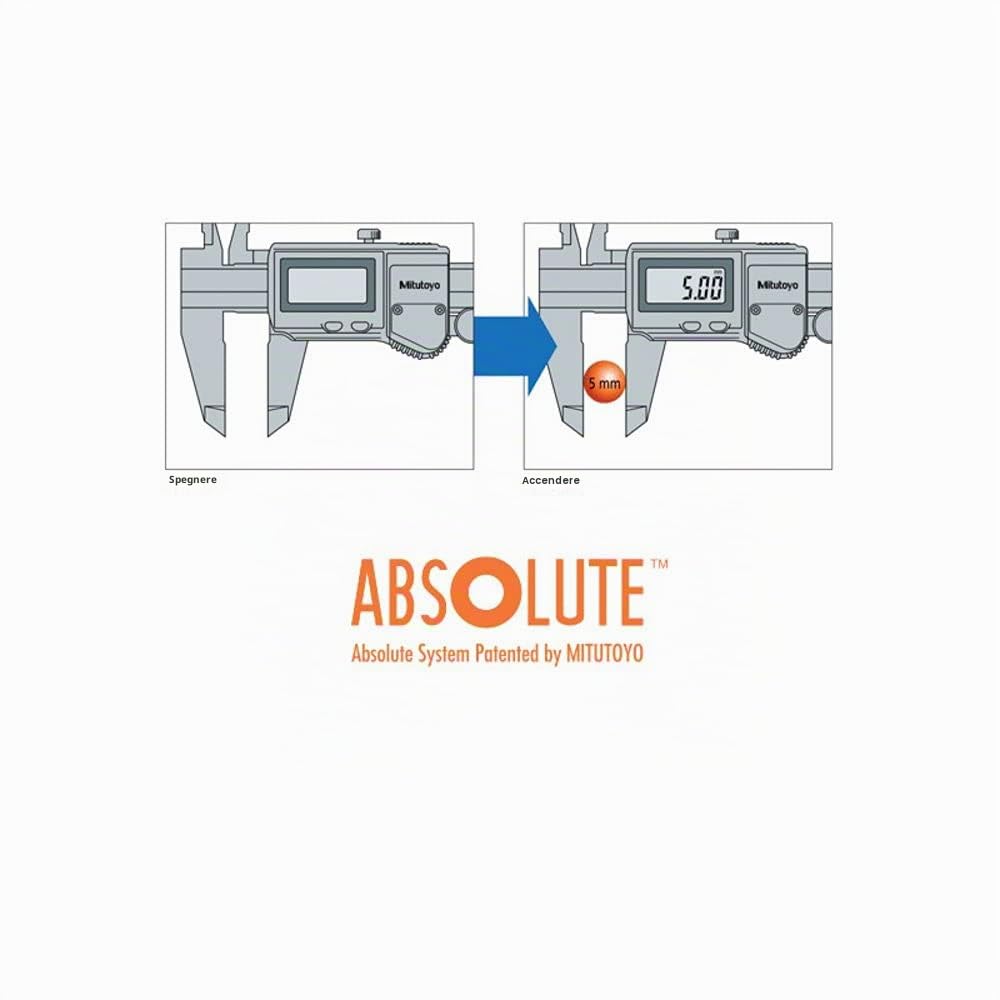 Mitutoyo Digital Caliper 500-197-30 Absolute AOS 8"/200mm Vernier Machine-DRO