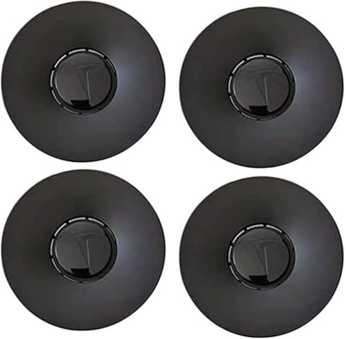 Coche Tapacubos Centrales Resistentes Agua Antioxidantes Duraderos con Logotipos Protectores Accesorios for Tesla Model 3 X S,B