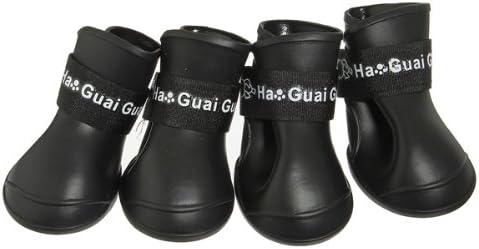 Dog Cat Boots Candy Colors Waterproof Protective Rubber Pet Rain Shoes