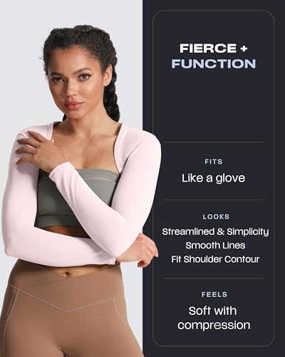 Image of Aoxjox Women's Lexi Lined Bolero Shrug | workout long sleeve,waist-defining cropped fit,open front cardigan,buttery soft fabric,layering,yoga,gym,daily wear