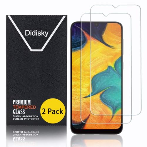 Didisky Cristal Templado Protector de Pantalla para Samsung Galaxy A20e, [Toque Suave] Fácil de Limpiar, 9H Dureza, Fácil de Instalar, [2-Unidades]