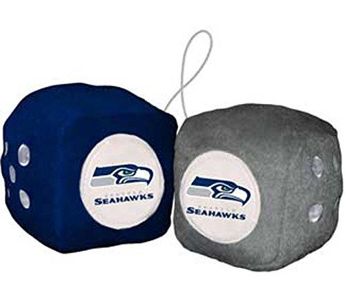 MyPartyShirt Seattle Seahawks Fuzzy Dice
