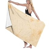 ❤LIGERO Y SÚPER SUAVE: No hay necesidad de preocuparse de que su bolso pese demasiado cuando viaja con nuestras toallas de playa de microfibra, esta toalla de piscina solo tiene 260 gramos. Suave como la piel de un bebé, es perfecto para usar mientras haces ejercicio, nadas, te bañas, acampas, haces yoga o simplemente para secarte la cara.