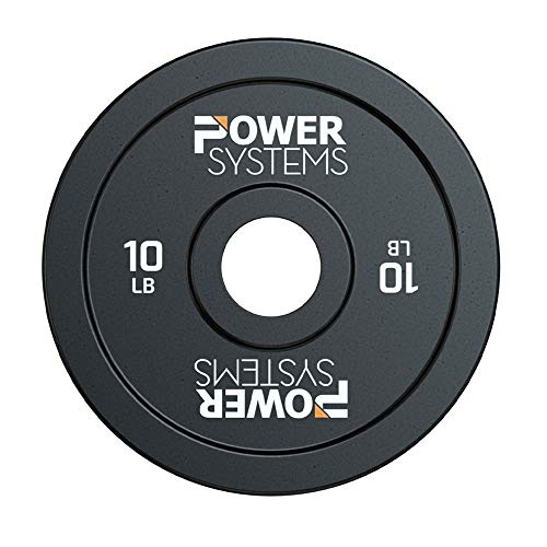 Power Systems Training Bumper Plate - With Reinforced Inner Stainless Steel Disc for Maximum Durability (10)