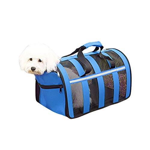 Dog Carrier Pet Carrier for Small Medium Cats Dogs Travel Bag Puppies Cat Carriers(Blue)