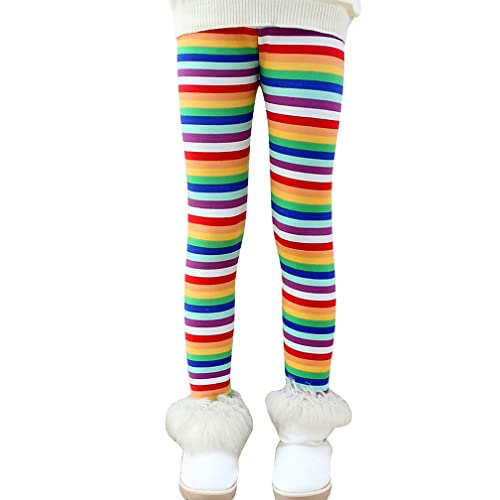 Girls Fleece Lined Leggings Thermal Trousers Pants Winter Thick Leggings Tights Cotton Kids Pants