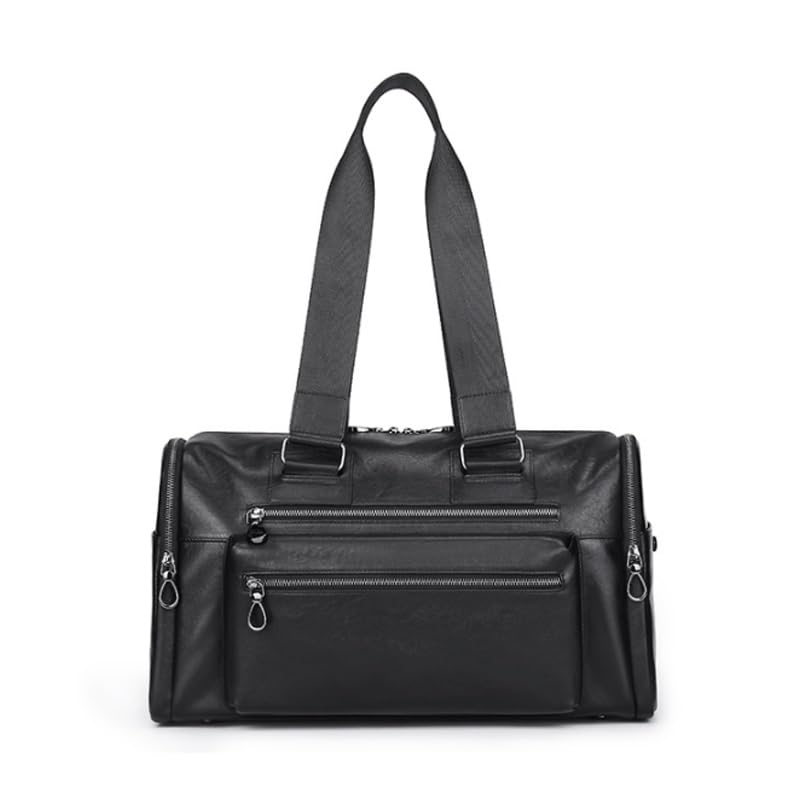 French Genuine Leather Men's Business Commuter Briefcase Cowhide Handbag ffor Commuting Travel Business