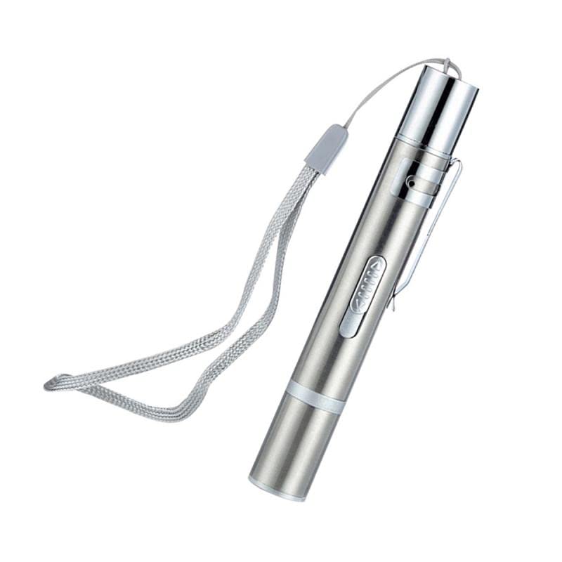 Funny Pet Led Cat Toy Cat Chase Toy USB Recharge Portable Stainless Steel Pet Interactive Toy Cat Stick Pet Cat Supplies Attractive and Fashion