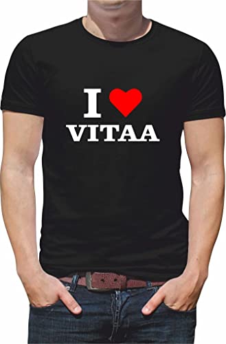 Photo de Générique T Shirt Personnaliser Chanteur i Love vitaa N152 (2XL, Noir)