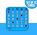 Regal Bingo Bulk Bingo Cards with Sliding Windows - Reusable Large Print Bingo Game Cards for Adults Large Group - 10 Pack, Blue