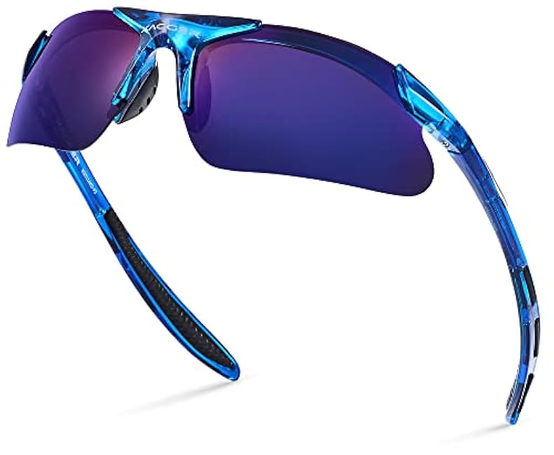 Xagger Kids Youth Polarized Sports Sunglasses for Boys Girls Baseball Softball Glasses TR90 Frame