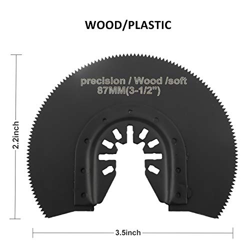 23 Pcs Metal Wood Oscillating Multitool Saw Blades, Fit Porter Cable, Black & Decker, Craftsman, Ridgid, Ryobi, Milwaukee, Dewalt, Rockwell Chicago Etc. #TOP2