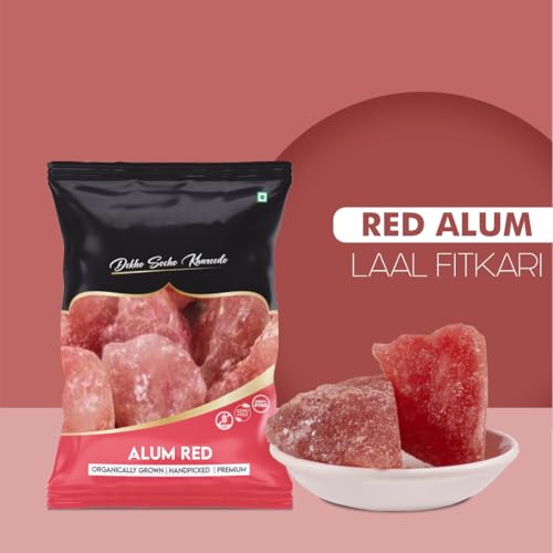 ROLIMOLI Red Alum Stone Fitkari Block A Natural Aftershave with Antiseptic Properties (Red, 800)