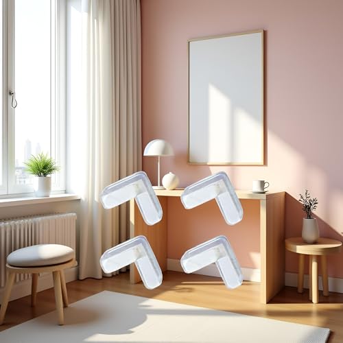 Image of 4Pcs Transparent Table Corner Protector Angle Pad Child Corner Guard Baby Table Corner Bumper Attractive,Safety