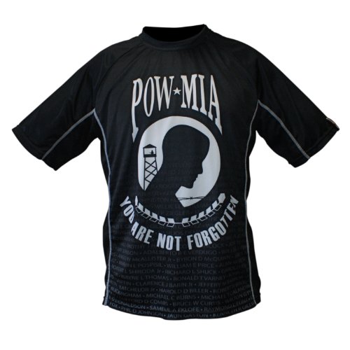 Missing Link Pow/Mia Evolution Tee (Black/White, X-Large) #TOP15