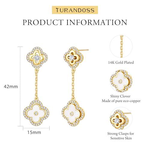 Turandoss Clover Stud Earrings - Save with code F9SZ4YW3 - Image 3