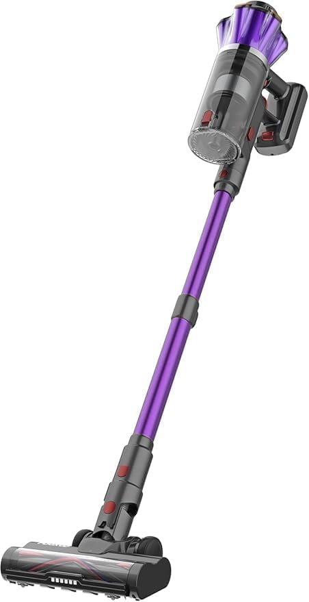 Cordless Vacuum Cleaner, 650W 55Kpa 70Mins Cordless Stick Vacuum with Hurricane Mode, 1.8L Cup, Anti-Tangle Vacuum Cordless, Self-Standing Vacuum Cleaners for Home Pet Hair Carpets