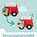 MEGA BLOKS First Builders Toddler Building Blocks Toy Set, Freddy Firetruck with 6 Pieces and Storage, 1 Figure, Red, Ages 1+ Years