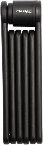 Master Lock Black Hardened Steel Link Folding Bike Lock with