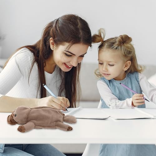 Image of Minache Women Animal Platypus Plush Stationery Pouch Pen Pencil Case Ladies Cosmetic Bag