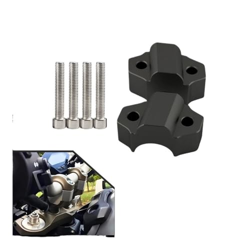 Adaptador abrazadera manillar elevador robusto mecanizado para XSR900 color plata 2