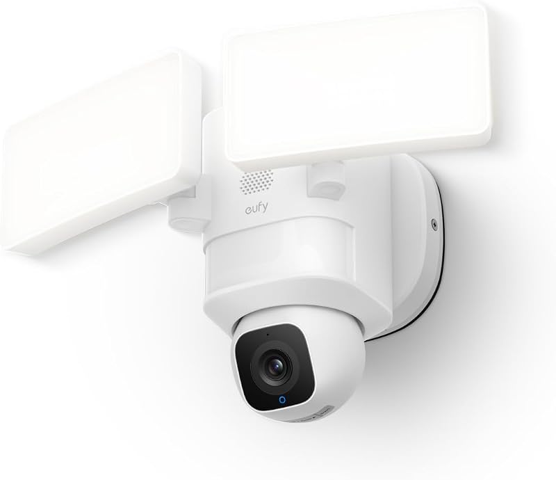 Cámara reflectora E30, 2K, detección y seguimiento por IA, exteriores | Cobertura de 360°, giro e inclinación, 2000 lúmenes, sirena incorporada, grabación 24 horas al día, 7 días a la semana, Wi-Fi de 2,4 GHz, sin tarifa mensual