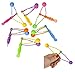 Rhode Island Novelty 4 Inch Mini Clackers, One Dozen, Clacker, Noise Maker, Ages 3+, Variety of Bright Colors