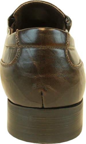 CORONADO Men's Dress Shoes BARON Fashion Loafer Style with a Point Moc Toe and Leather Lining Brown 8.5M3