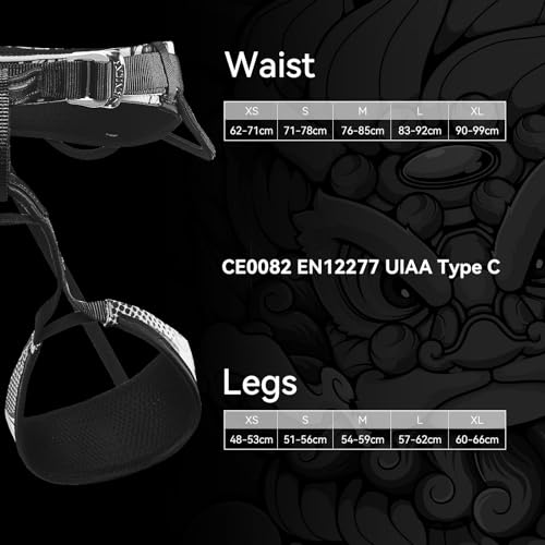 KAILAS Arnês de Escalada para Homens Arnês de Escalada para Mulheres Arnês de Escalada Em Árvores Ra