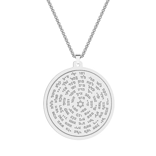 Collier Moïse homme pour éviter les bijoux fragiles avec talisman rond