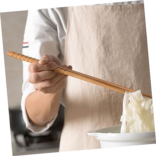 Palillos de madera largos para olla caliente pack de 4 pares de 42 cm PRETYZOOM 8
