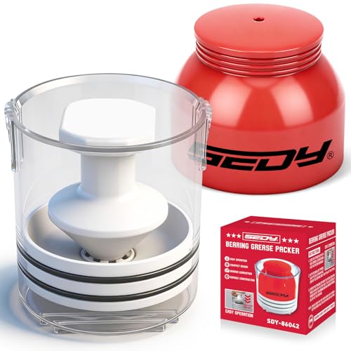 Premium Bearing Packer Kit Handy Wheel Bearing Packer Tool Portable Wheel Bearing Grease Packer Effortlessly Flushes Old Grease and Repacks Wheel Bearings