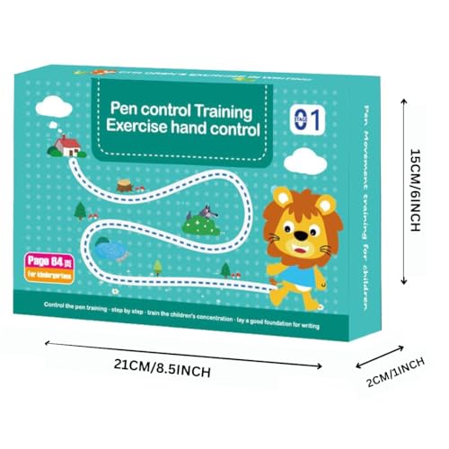 Image of TAZLYN 64 pages magic book for kids 2-5years Magic Practice Workbook for Kids Tracing & Drawing Reusable Pen Control Book for Lines, Shapes, Patterns & Numbers Ideal for Early Learning (PACK OF 1)