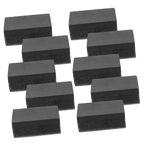 COLLBATH 10 Piezas Betún desechable Llave Inglesa Maquina de Limpieza Lavadora Tornillos Kit de Limpieza Limpiador de Cuero Cubierta del Zapato del Piso paño de Pulido el plastico Black