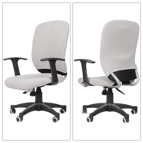 Funda elástica para silla de oficina protector de asiento y respaldo 8