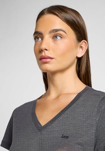 Lee V Neck Tee Black Size L - 6