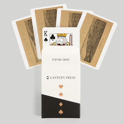 Lantern Press Cazenovia Mapa Panorámico Baraja de 52 Cartas miniatura 6