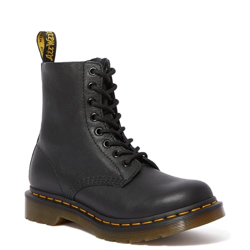 Dr. Martens Pascal Buttero, Bovver Boots Donna, Nero Black Virginia, 38 EU