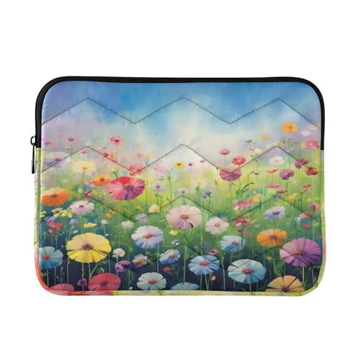 Funda para portátil 13-14 pulg flores impermeable y resistente
