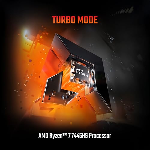 Image of acer Nitro V 15, AMD Ryzen 7-7445HS, NVIDIA GeForce RTX 4050-6 GB, 16GB DDR5, 512GB SSD, FHD IPS, 15.6 inch /39.62cm, 165Hz, Win 11 Home, Obsidian Black, 2.1KG, ANV15-42, Gaming Laptop