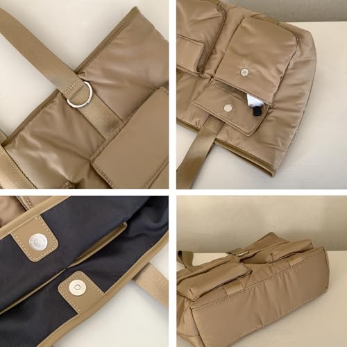 Sac de travail pour femme grand format matelassé avec compartiments