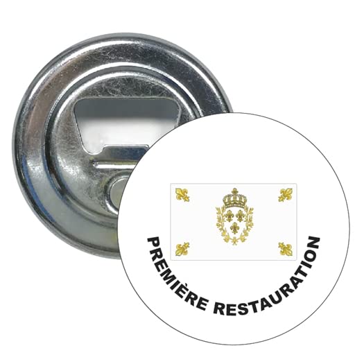 OUVRE ROND DECAPSULEUR. SHIELD PREMIERE RESTAURATION LISTE ET DRAPEAUX FRANÇAIS FRANCE