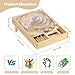 Wooden Pinball Toy,Marble Pinball Machine, Rotating Track 10 Pinball Scoring Game Set for Kids 8-12 and Adults