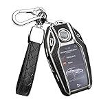 【KOMPATIBILITÄT】Smart Fernschlüssel Fall passt für BMW 7er(G11/G12/730Li/740Li/750Li/760Li/740)-5er(G30/G31)-6er(GT)-X3(G01)-X4-X5-X7-i8-i12-i15.(Überprüfen Sie die Form der Schlüssel,wenn sie unterschiedlich sind,werden sie nicht kompatibel sein,So Bitte überprüfen Sie vor dem Kauf,ob Ihr Autoschlüssel mit dem Bild 2 übereinstimmt.)
